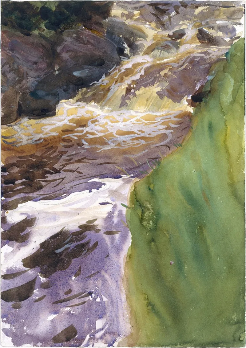 Rushing Water Wall Art by John Singer Sargent - High-Resolution Digital Print