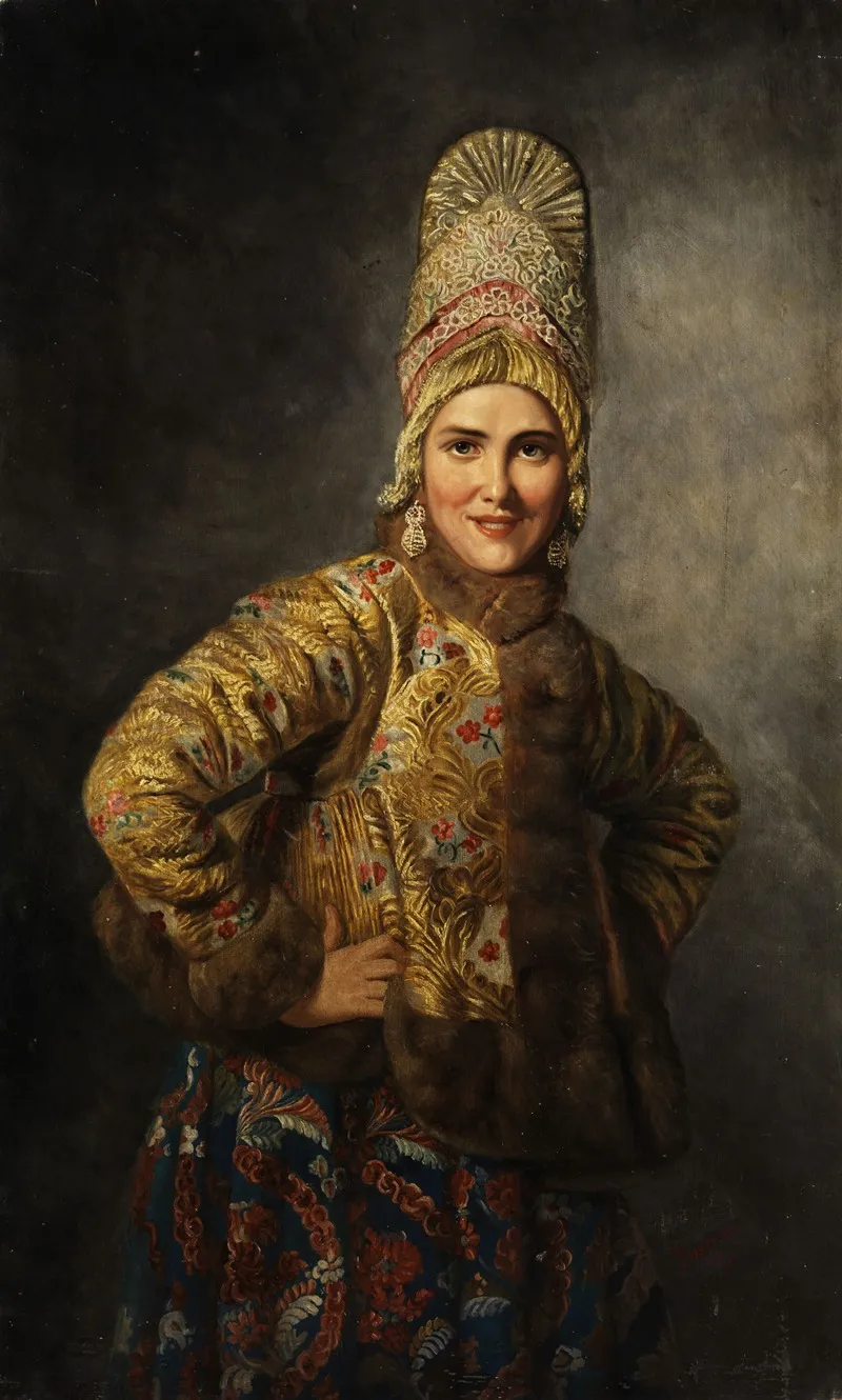 Russian Bride Wall Art by Carl Wenig - High-Resolution Digital Print