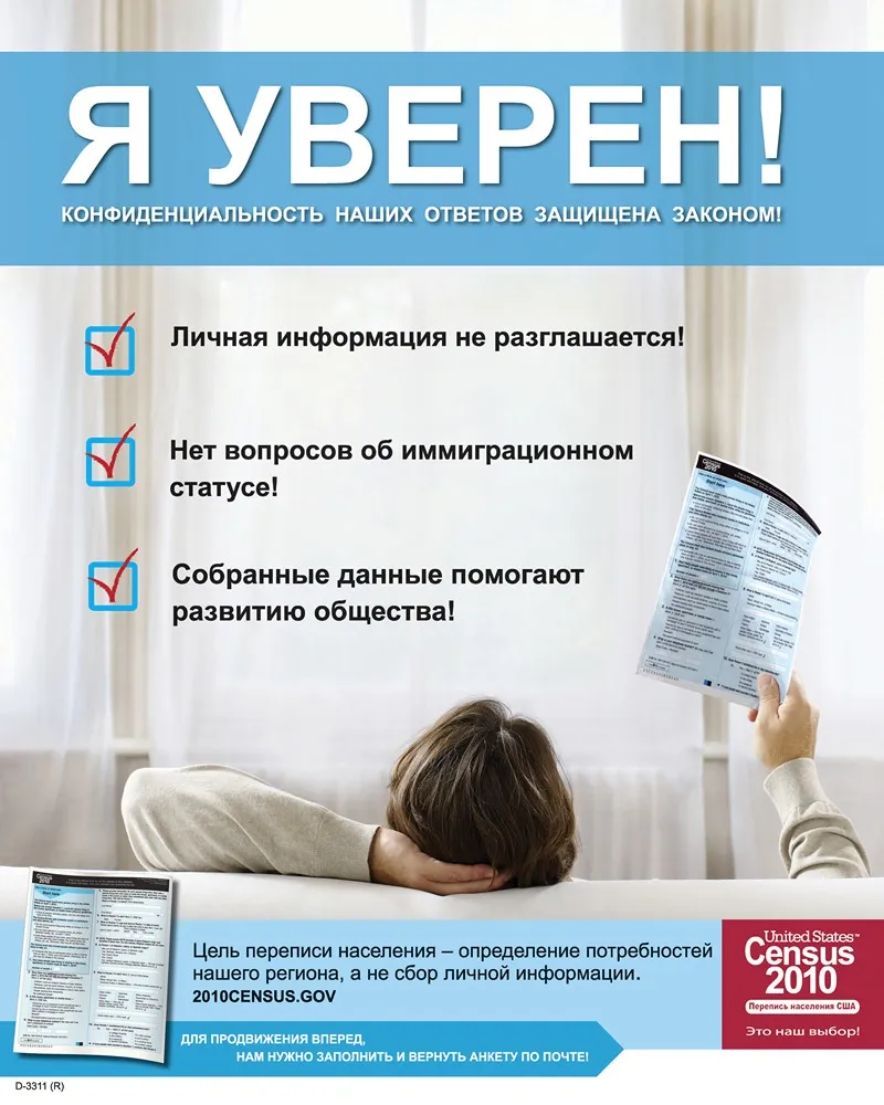 Russian Confidentiality Poster by Bureau of the Census - High-Resolution Digital Print