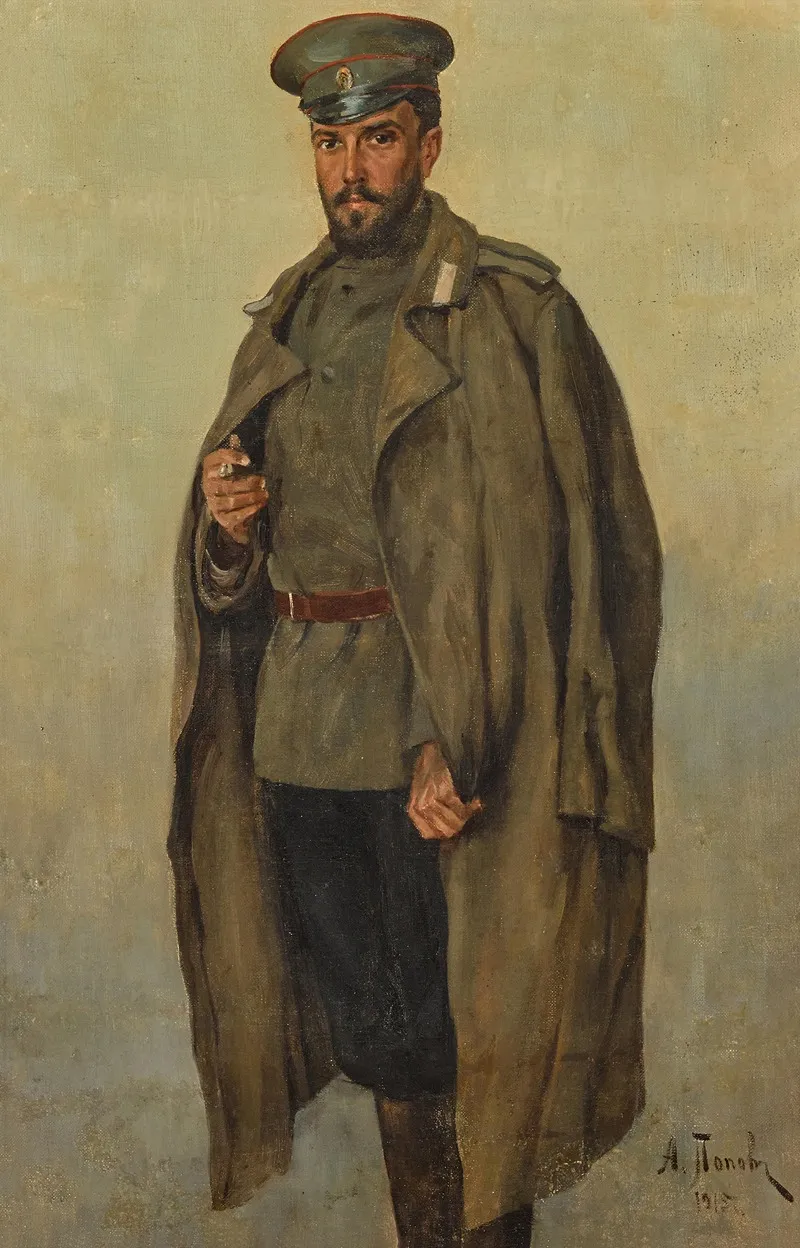 Russian Officer Wall Art by Alexei Nikolaevich Popov - High-Resolution Digital Print