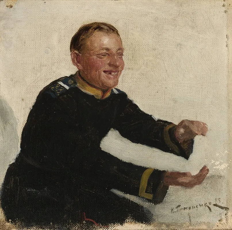Russian Soldier At The Theatre