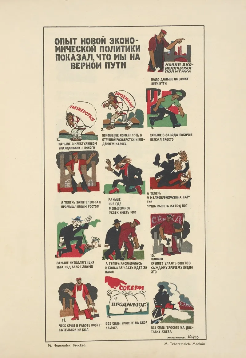 Russkii Revoliutsionnyi Plakat Pl 33 Wall Art by Mikhail Mikhaĭlovich Cheremnykh - High-Resolution Digital Print