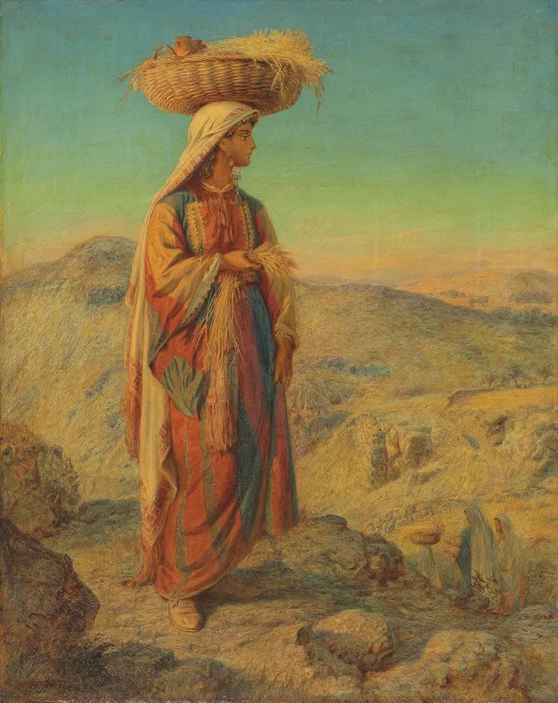 Ruth An Eastern Gleaner Wall Art by William James Webbe - High-Resolution Digital Print