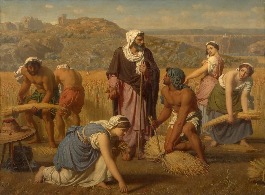 Ruth And Boaz 6 Wall Art by Charles Gleyre - High-Resolution Digital Print