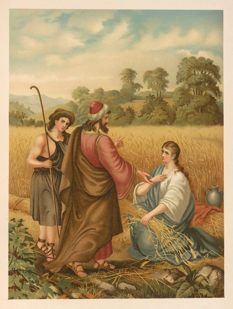 Ruth In Boazs Field Wall Art by Jan Ladislaw Sýkora - High-Resolution Digital Print