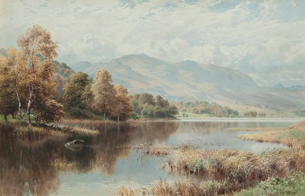 Rydal Water Autumn Wall Art by Harold Sutton Palmer - High-Resolution Digital Print