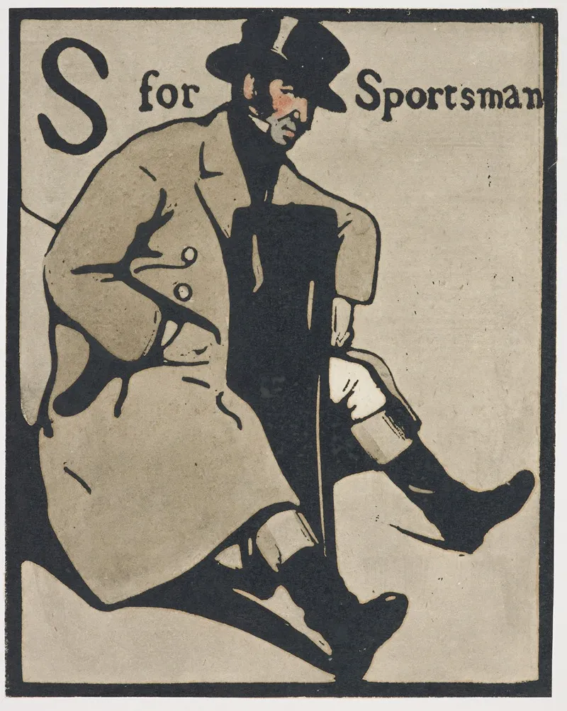 S Is For Sportsman From An Alphabet
