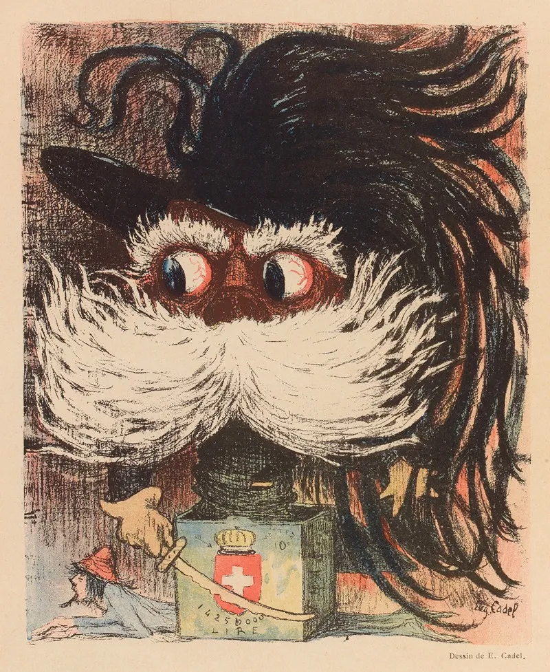 S M Umberto I Il Terribile Re Ditalia Wall Art by E. Cadel - High-Resolution Digital Print