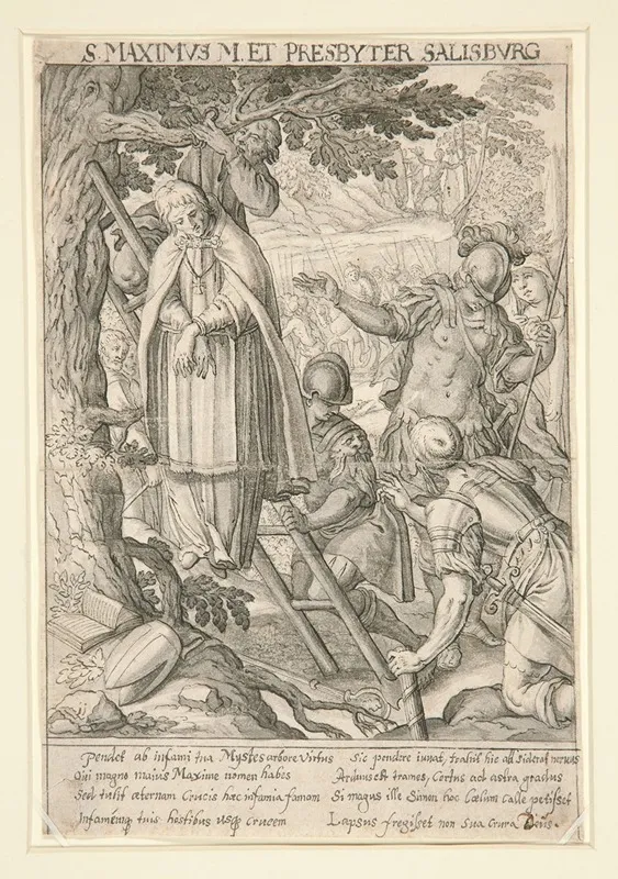 S Maximus M Et Presbyter Salisburg Wall Art by Raphael Sadeler the Elder - High-Resolution Digital Print