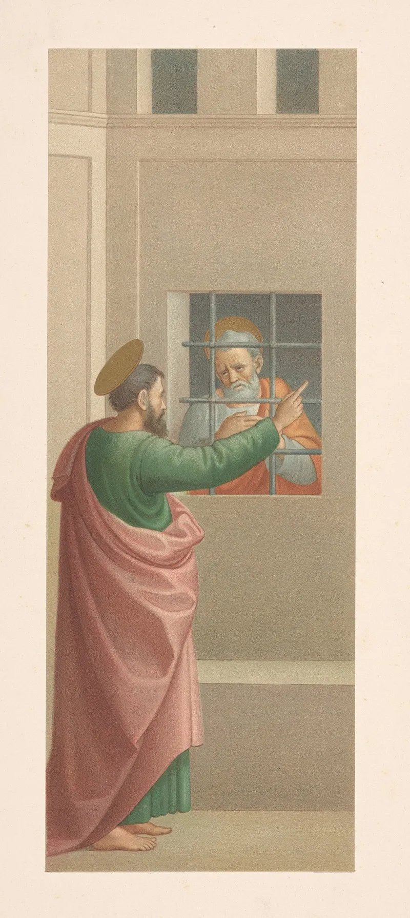 S Peter In Prison Visited By S Paul After Filippo Lippi Wall Art by Storch &amp; Kramer - High-Resolution Digital Print