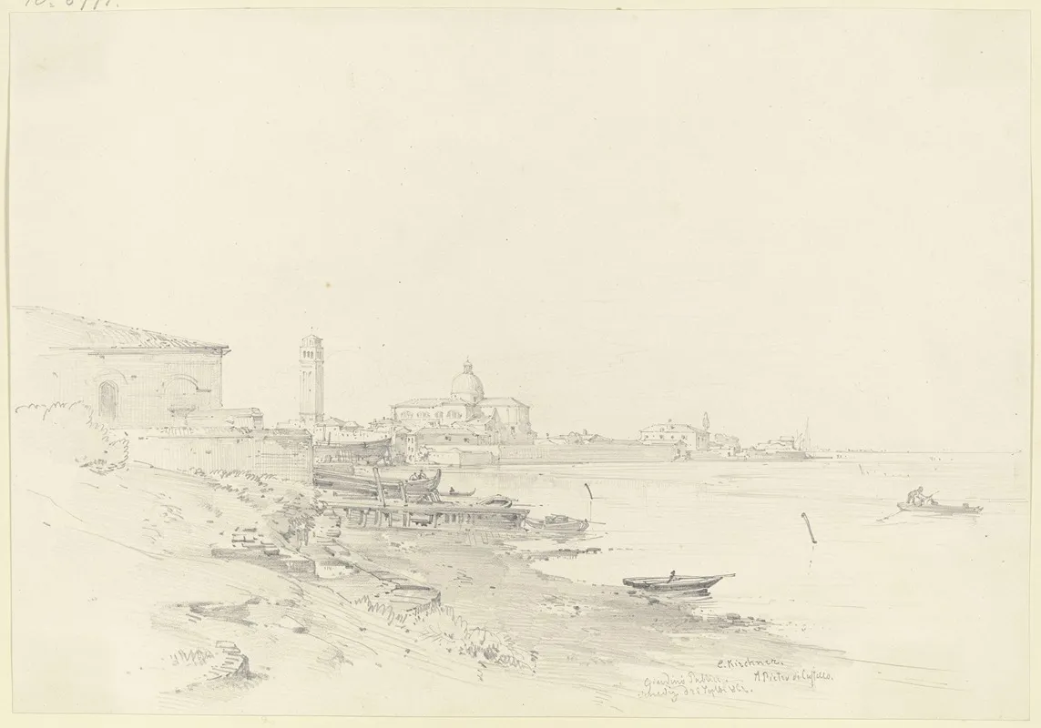 S Pietro Di Castello In Venedig Vom Giardino Publico Aus Gesehen Wall Art by Albert Emil Kirchner - High-Resolution Digital Print