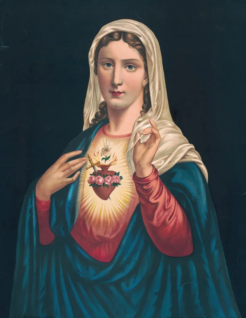 S S Heart Of Mary Wall Art by Wm. Brunns - High-Resolution Digital Print