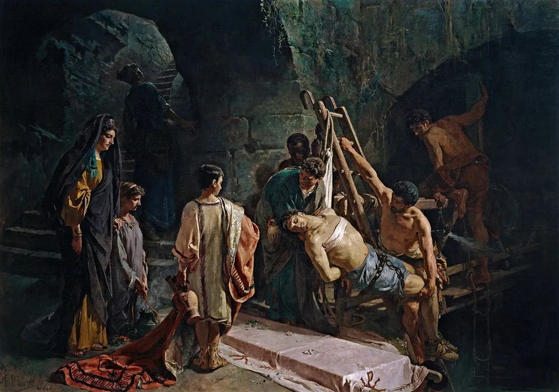S Sebastiano Recuperato Dalla Cloaca Massima Wall Art by Alejandro Ferrant Y Fischermans - High-Resolution Digital Print