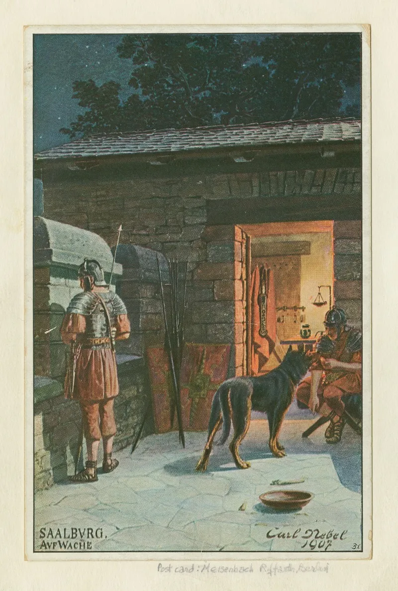 Saalburg Auf Wache On Guard