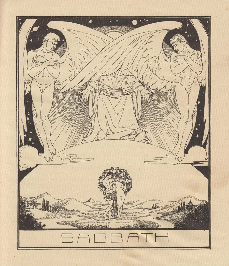 Sabbath Wall Art by Ephraim Moses Lilien - High-Resolution Digital Print