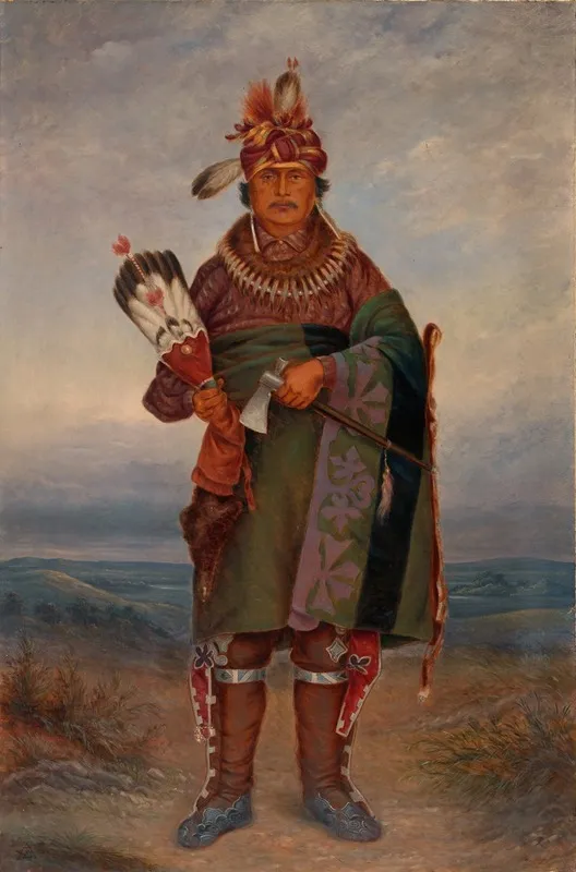 Sac And Fox Indian Wall Art by Antonio Zeno Shindler - High-Resolution Digital Print