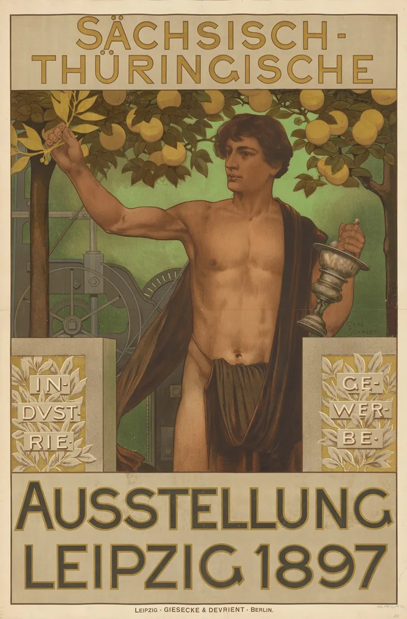Sachsisch Thuringische Industrie Und Gewerbeausstellung 1897 Wall Art by Karl Schmidt-Hellerau - High-Resolution Digital Print