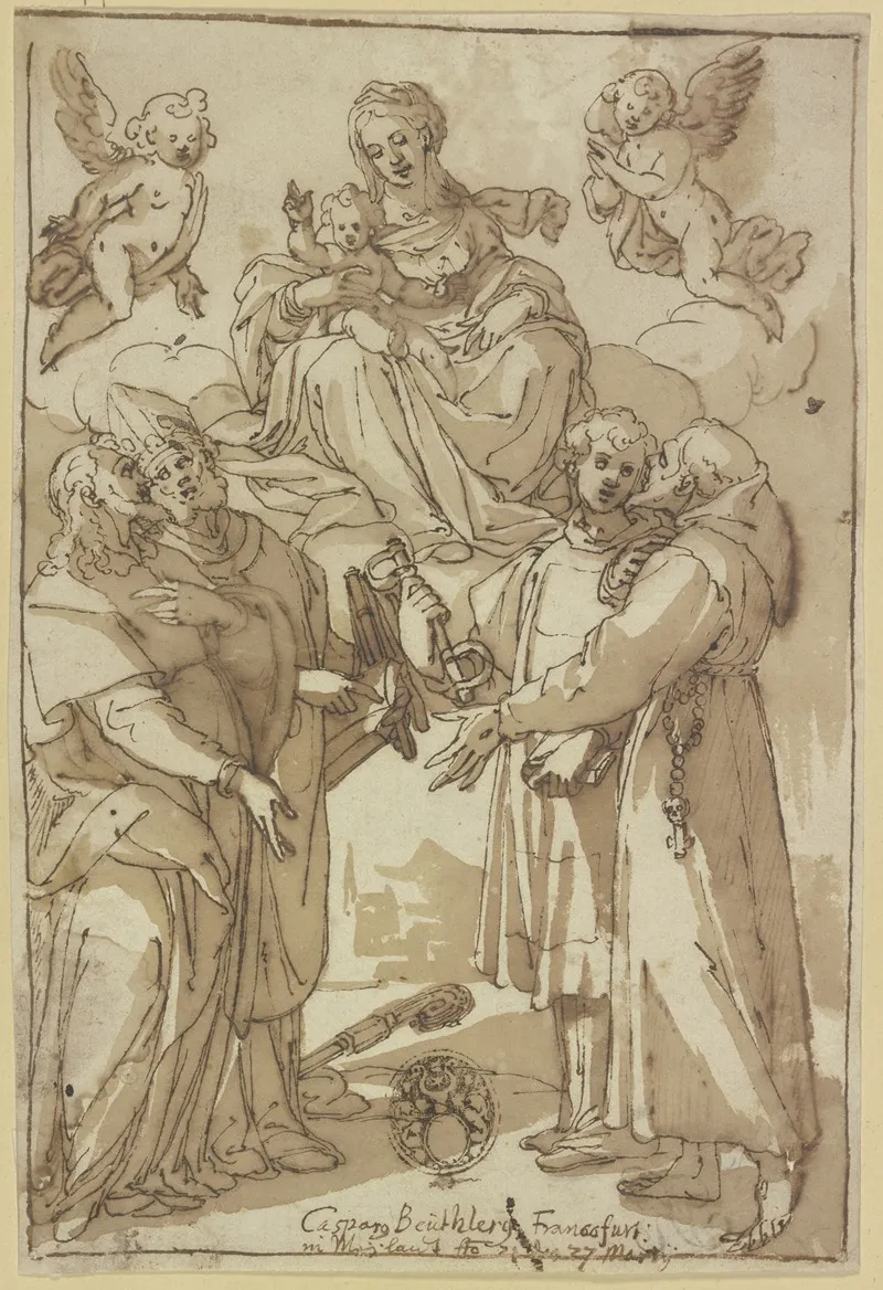Sacra Conversazione 4 Wall Art by Caspar Beutler - High-Resolution Digital Print