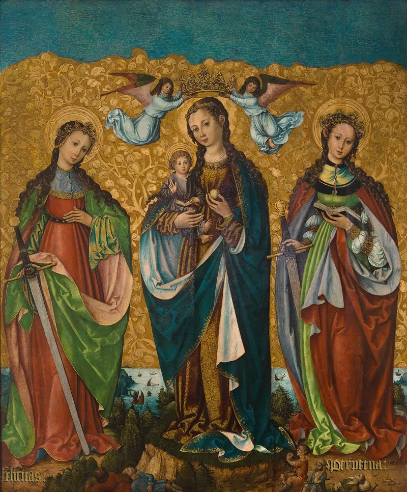 Sacra Conversazione Mary With The Child St Felicity Of Carthage And St Perpetua