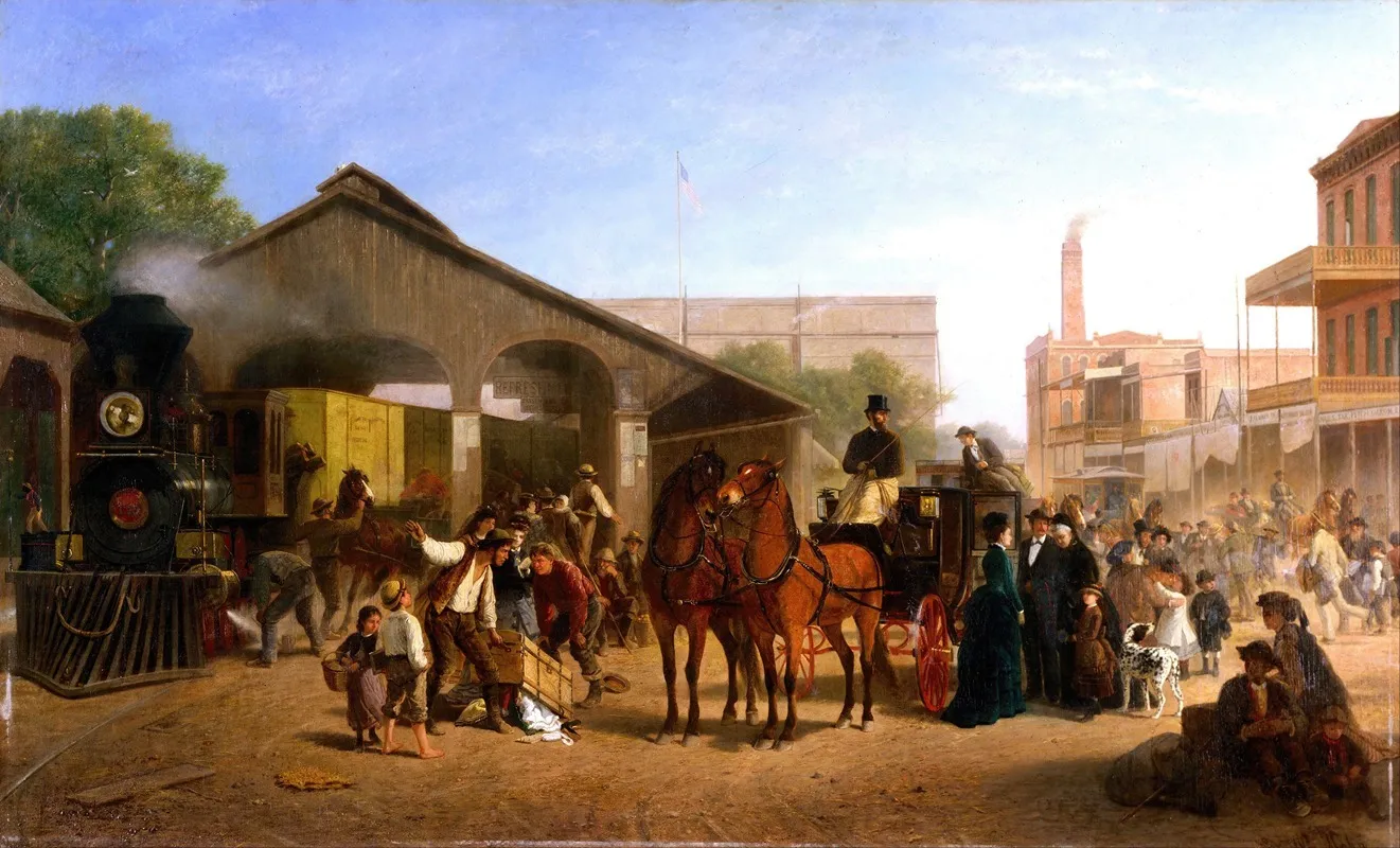 Sacramento Railroad Station Wall Art by William Hahn - High-Resolution Digital Print