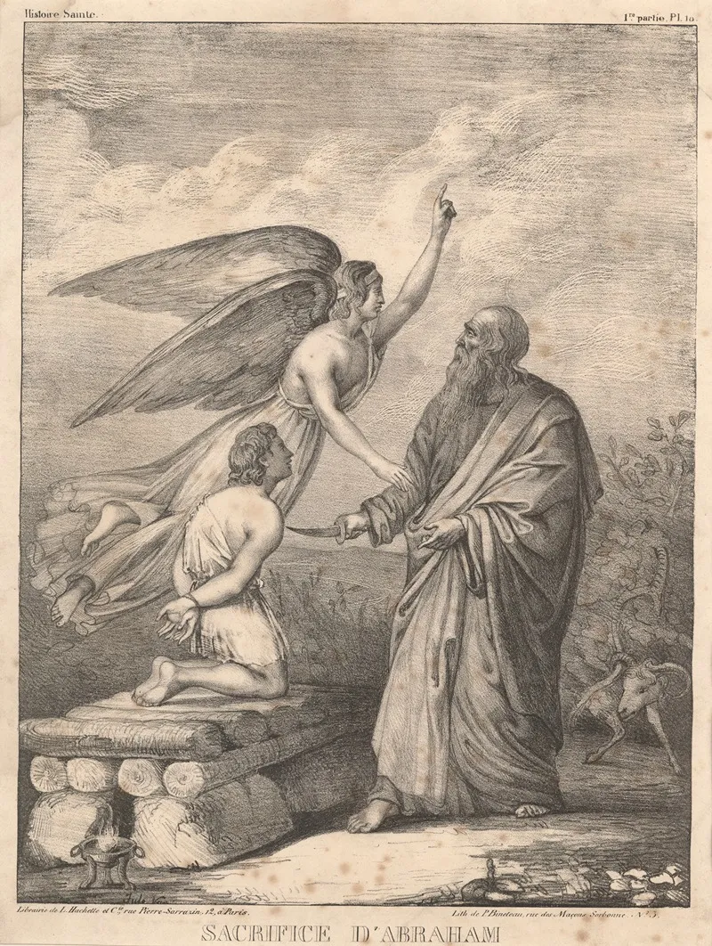 Sacrifice Dabraham Wall Art by P. Bineteau - High-Resolution Digital Print