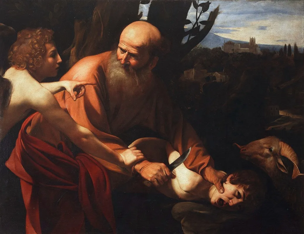 Sacrifice Of Isaac Wall Art by Caravaggio - High-Resolution Digital Print