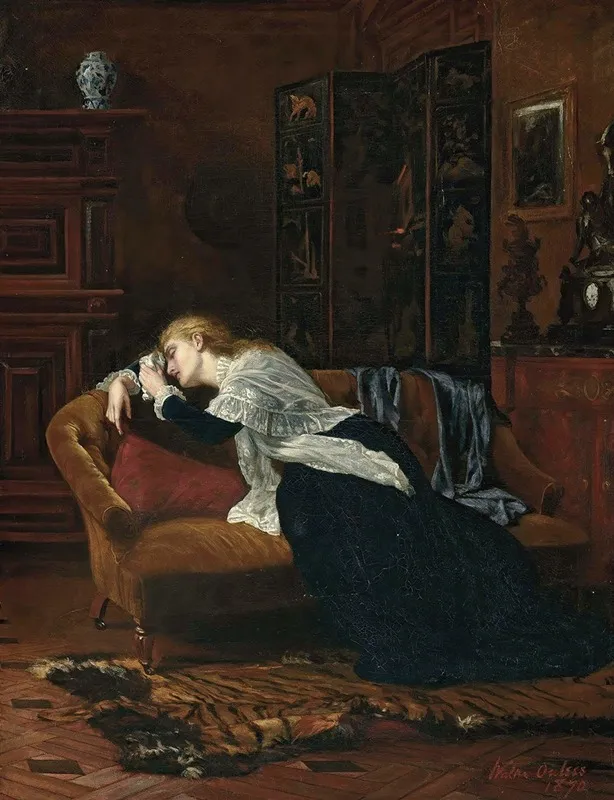 Sad Tidings Wall Art by Walter William Ouless - High-Resolution Digital Print