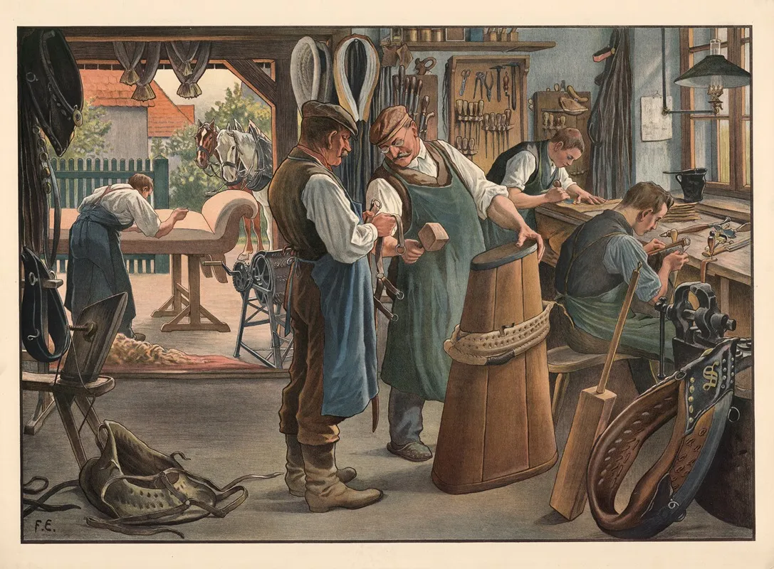 Saddler Wall Art by Felix Elssner - High-Resolution Digital Print