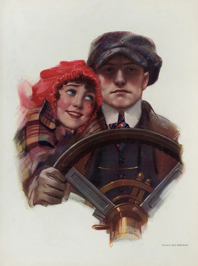 Safety First Wall Art by Rolf Armstrong - High-Resolution Digital Print