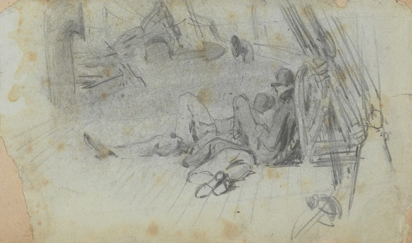 Sailors On Deck Of Ship