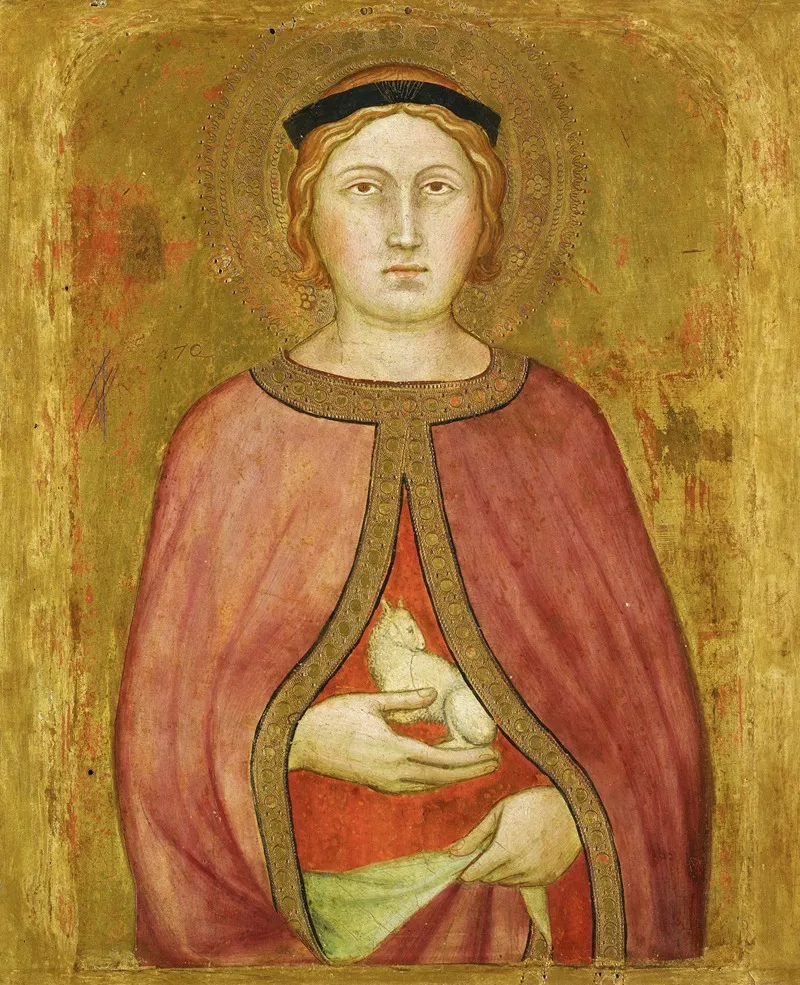 Saint Agnes 3 Wall Art by Taddeo di Bartolo - High-Resolution Digital Print