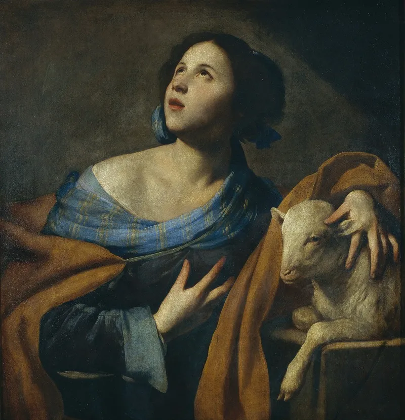Saint Agnes 5 Wall Art by Massimo Stanzione - High-Resolution Digital Print