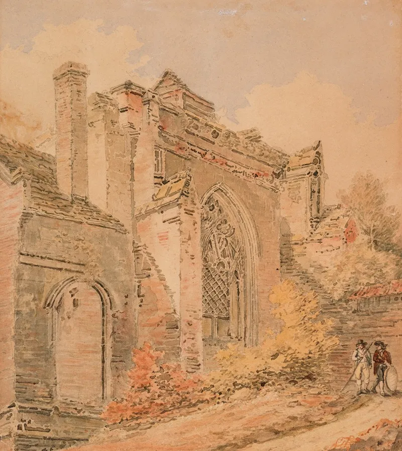 Saint Albans Abbey Hertfordshire Wall Art by Joseph Mallord William Turner - High-Resolution Digital Print