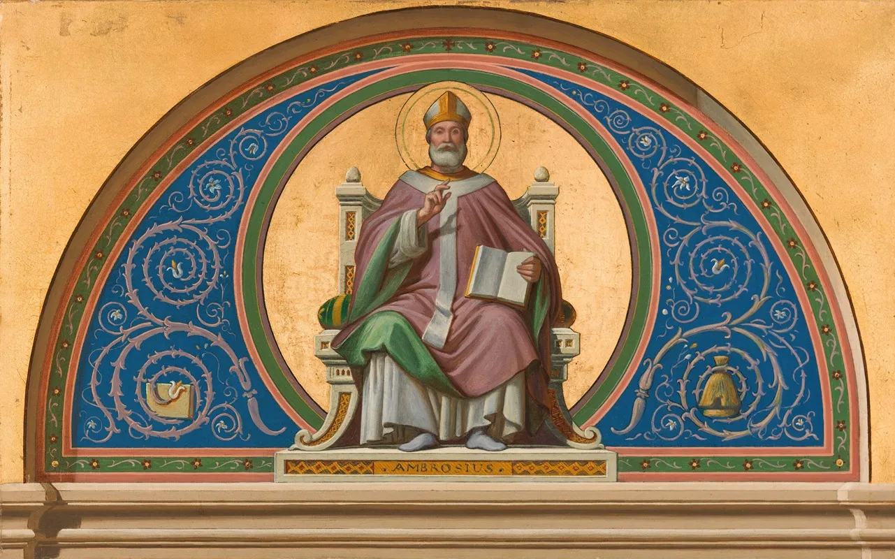 Saint Ambroise Wall Art by Joseph-Frédéric-Charles Soulacroix - High-Resolution Digital Print