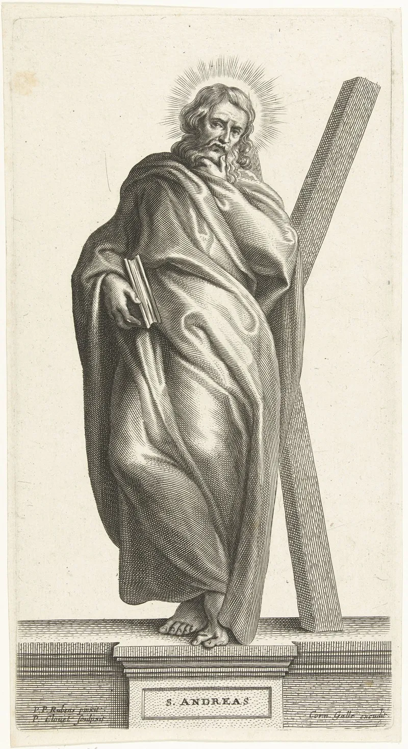 Saint Andrew 17 Wall Art by Petrus Clouwet - High-Resolution Digital Print