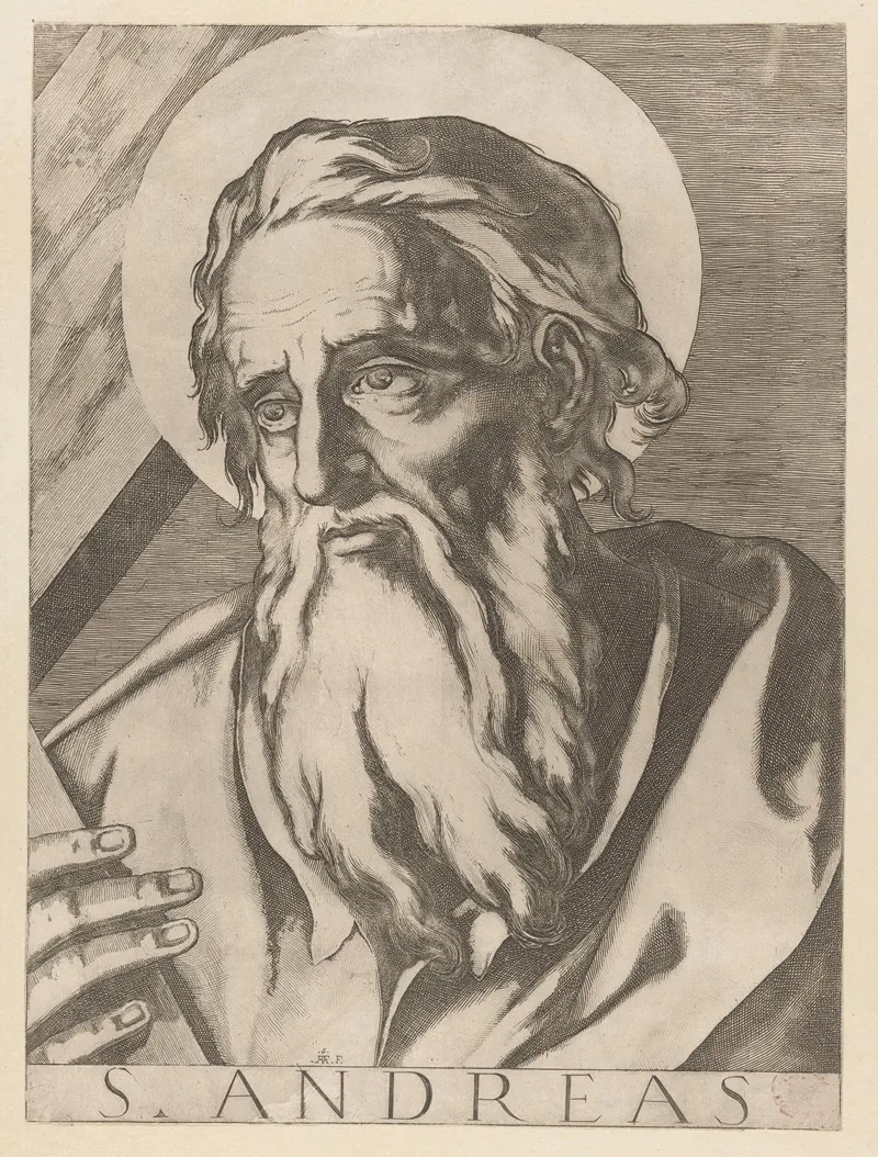 Saint Andrew 18 Wall Art by Raffaello Schiaminossi - High-Resolution Digital Print