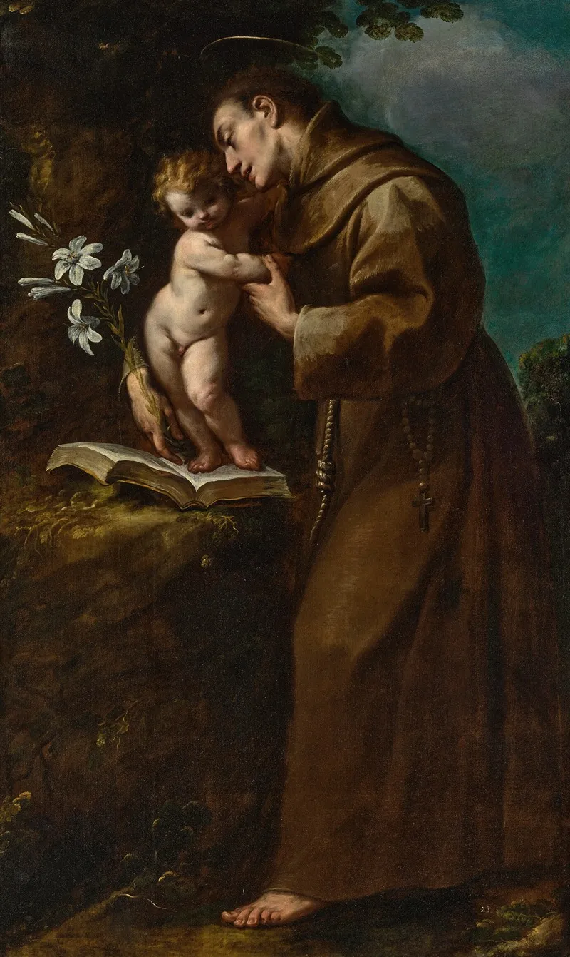 Saint Anthony Of Padua With The Infant Christ Wall Art by Carlo Francesco Nuvolone - High-Resolution Digital Print