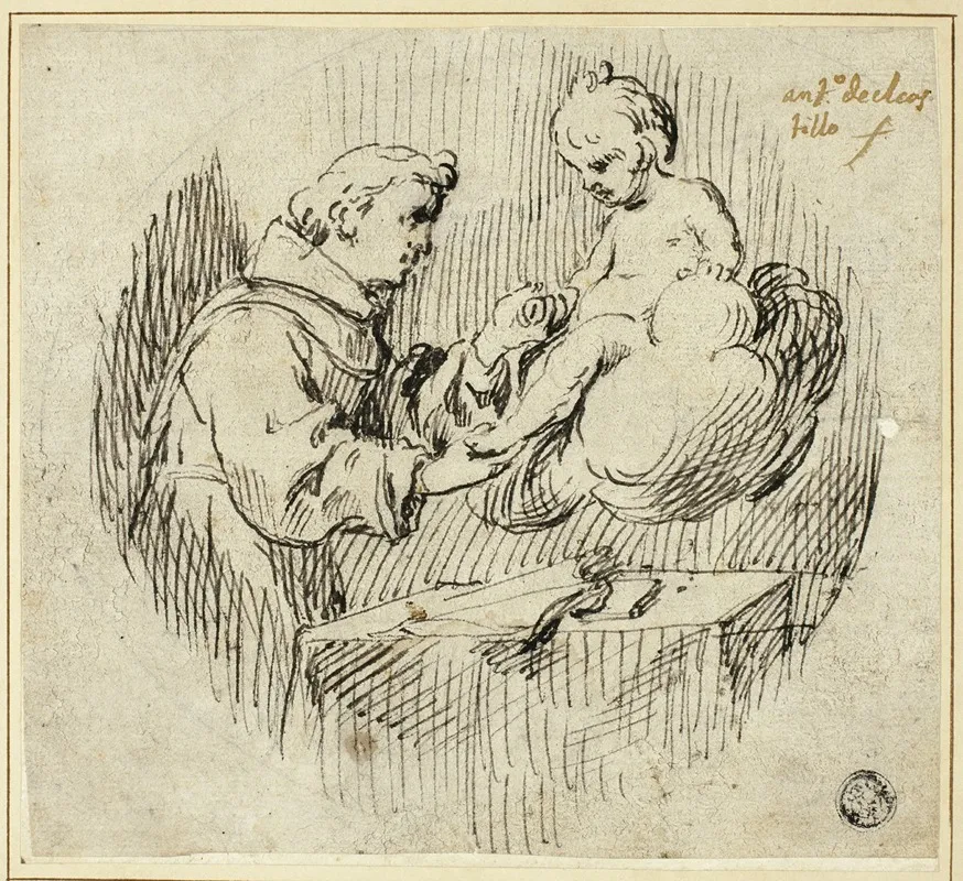 Saint Anthony Of Padua With The Infant Jesus Wall Art by Antonio del Castillo Y Saavedra - High-Resolution Digital Print