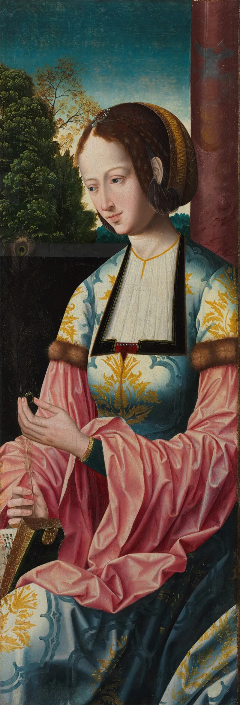 Saint Barbara 2 Wall Art by Master of the Holy Blood - High-Resolution Digital Print