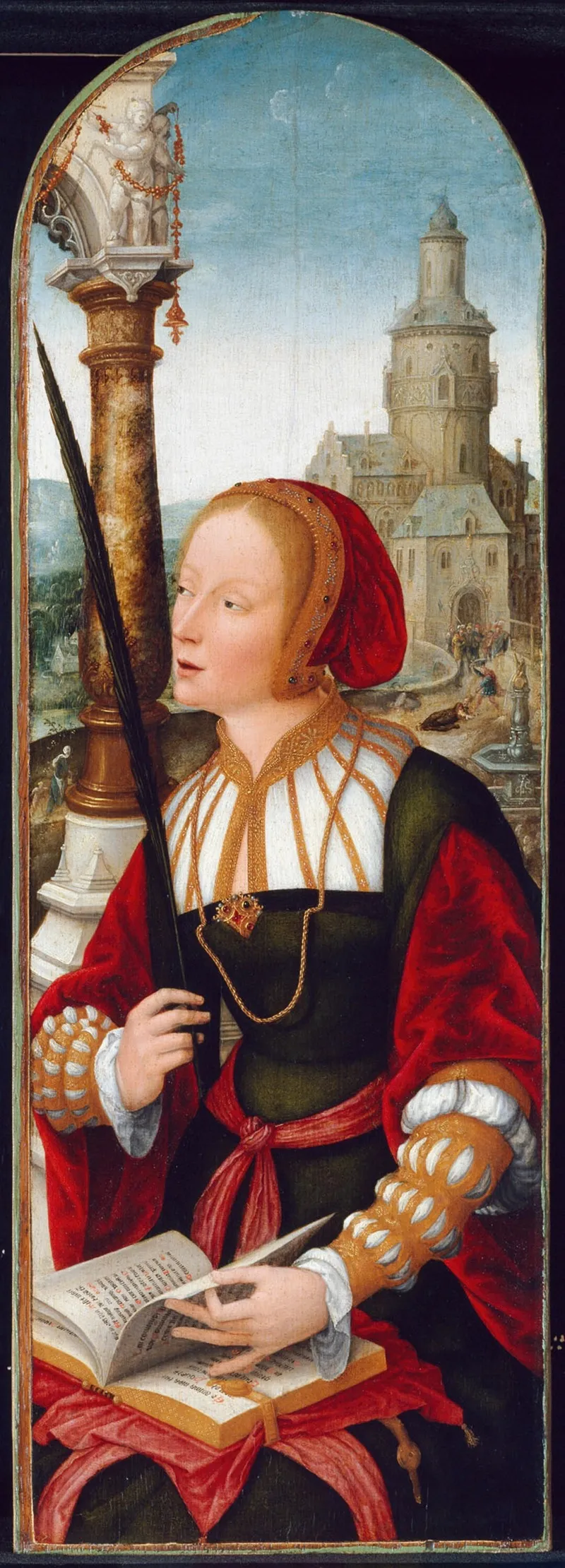 Saint Barbara 6 Wall Art by Jean Bellegambe - High-Resolution Digital Print
