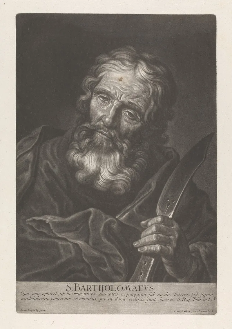 Saint Bartholomew 12 Wall Art by Johann Kupezky - High-Resolution Digital Print