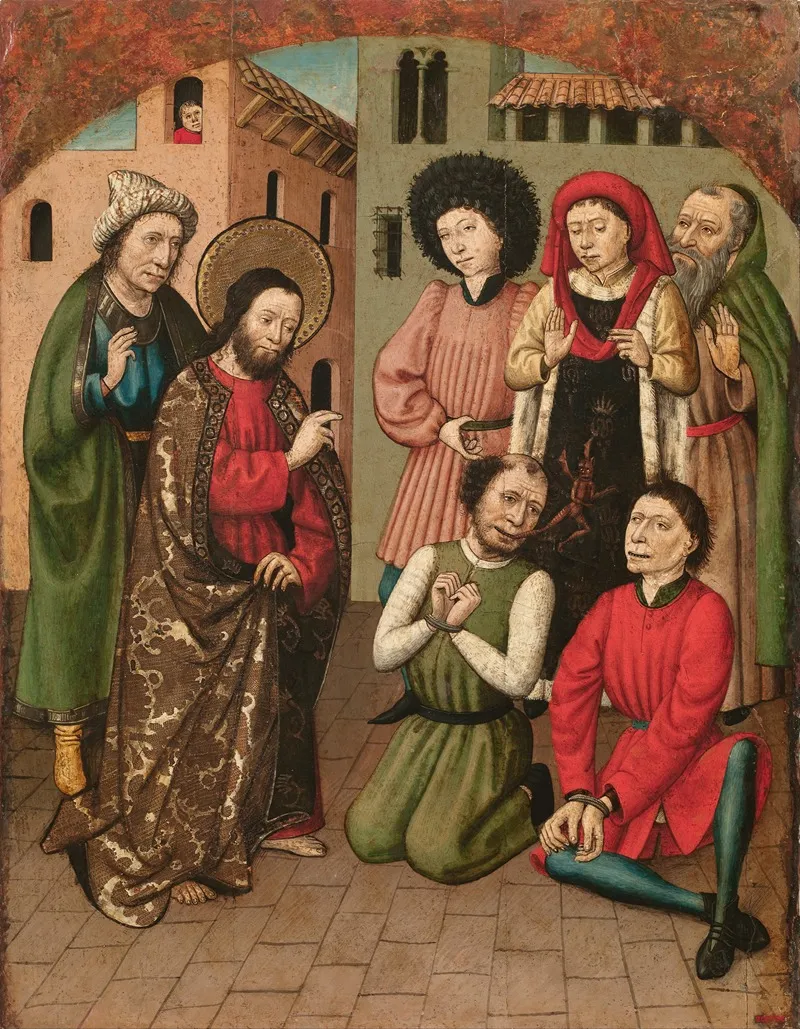 Saint Bartholomew Exorcising Wall Art by Master of Saint Bartholomew - High-Resolution Digital Print