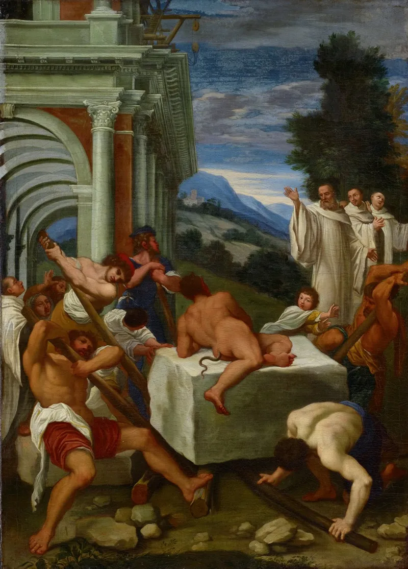 Saint Benedict Exorcising The Devil