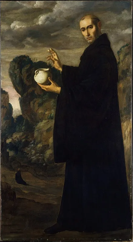 Saint Benedict Wall Art by Francisco de Zurbarán - High-Resolution Digital Print