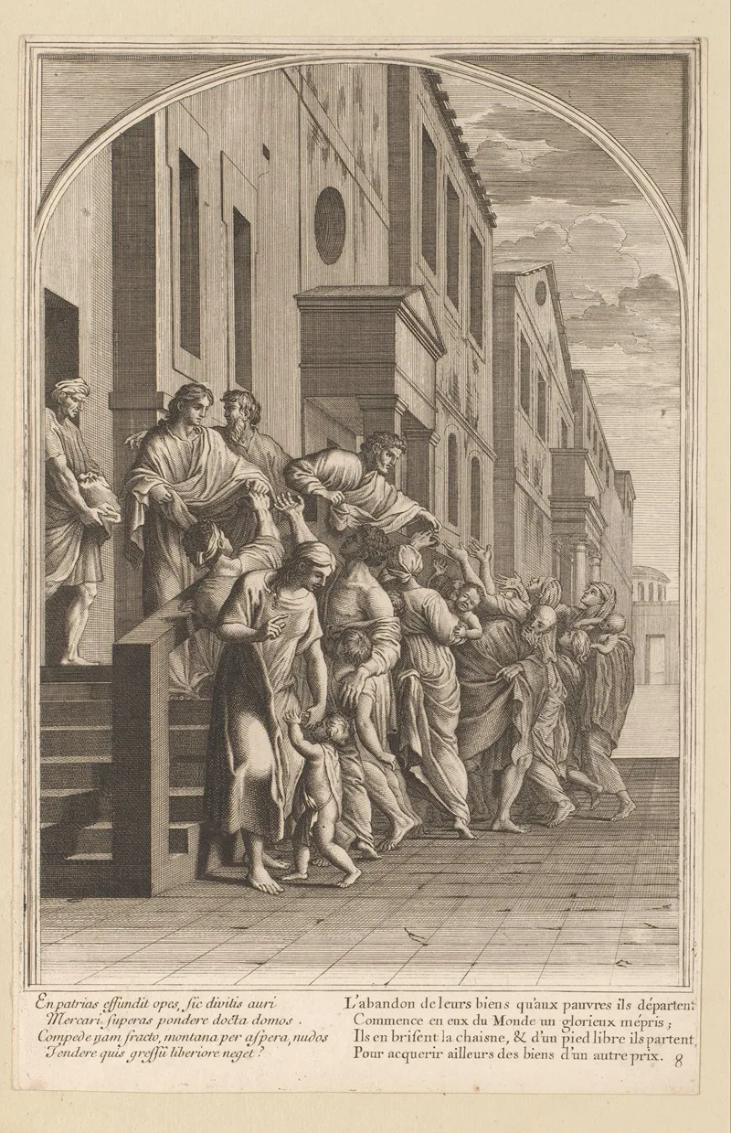 Saint Bruno And His Companions Distribute Their Goods Among The Poor