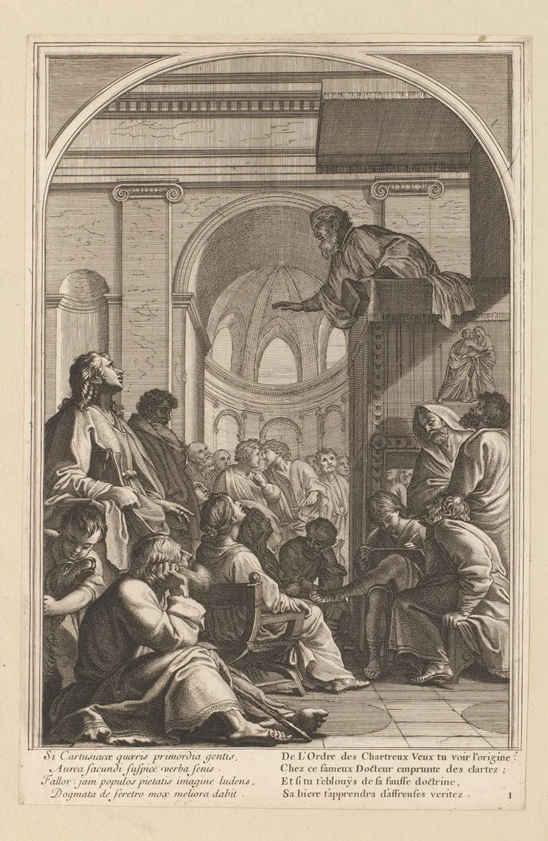 Saint Bruno At The Sermon Of Raymond Diocres