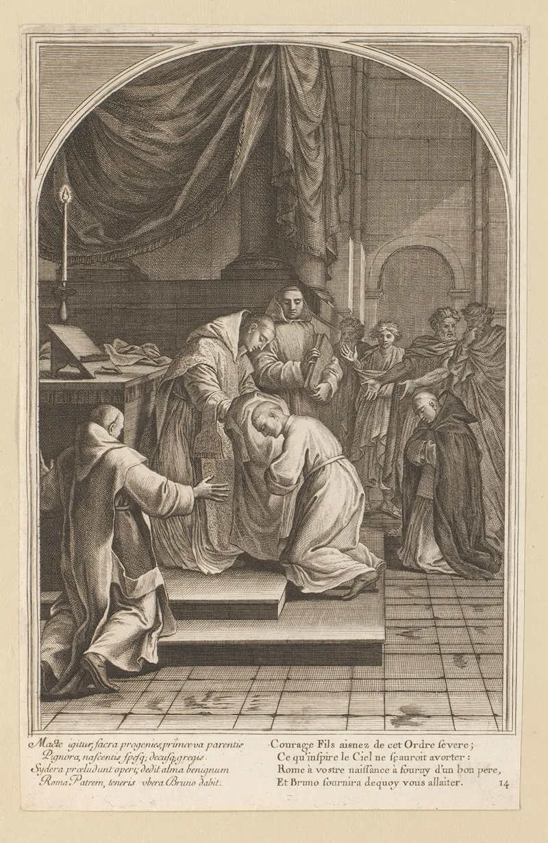 Saint Bruno Bestows The Orders Habit