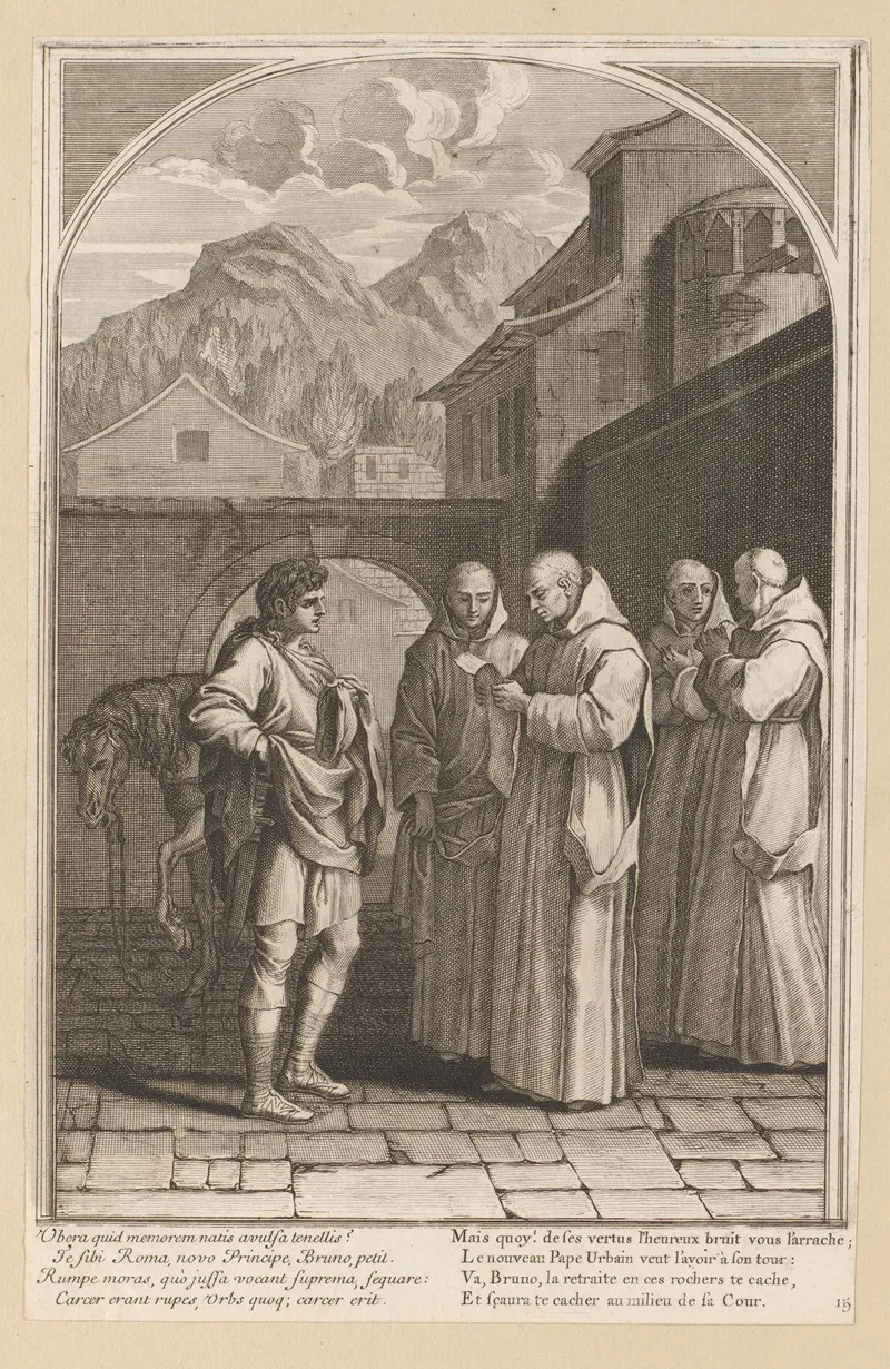 Saint Bruno Receives A Message From Pope Urban Ii