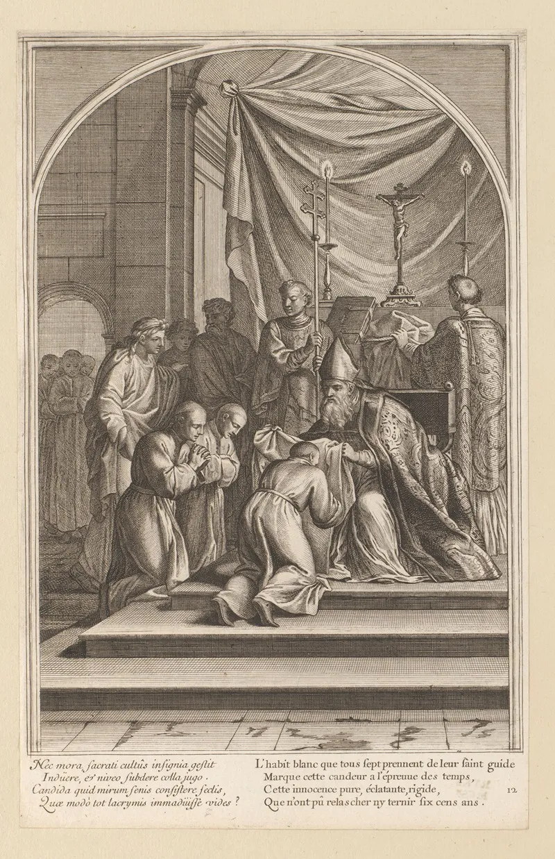 Saint Bruno Takes The Monastic Habit Of The Carthusians