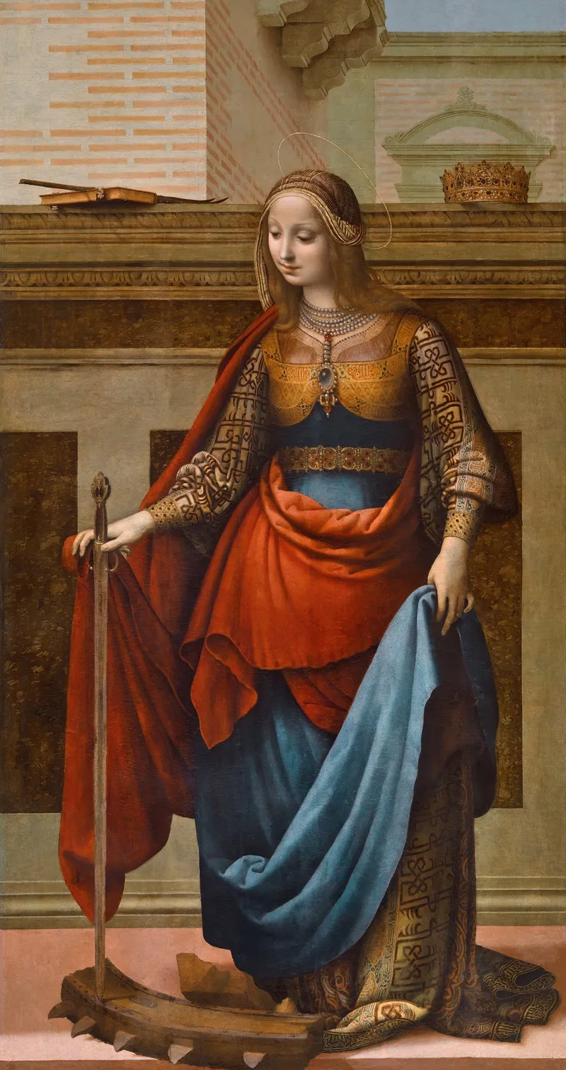 Saint Catherine 11 Wall Art by Fernando Yáñez de la Almedina - High-Resolution Digital Print